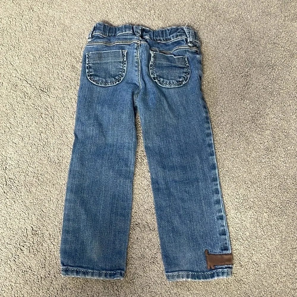 Gymboree Vintage 2010 Blue Jeans Dog Print | Size 3T FLAW